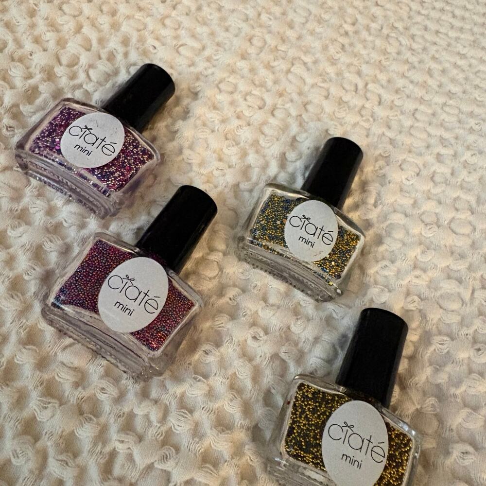 LOT 4 Ciaté London Mini Caviar Pearls 3D Nail Art Beads Luxe Quiet Luxury